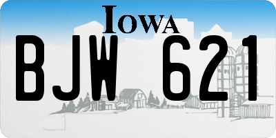 IA license plate BJW621