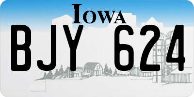 IA license plate BJY624