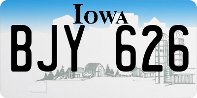 IA license plate BJY626