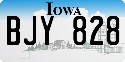 IA license plate BJY828