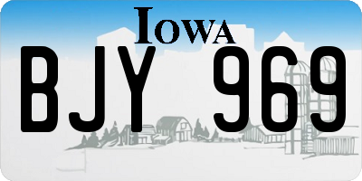 IA license plate BJY969