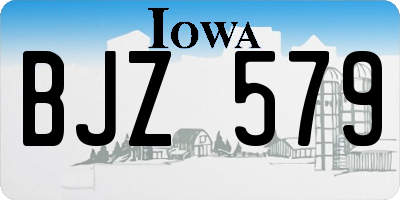 IA license plate BJZ579