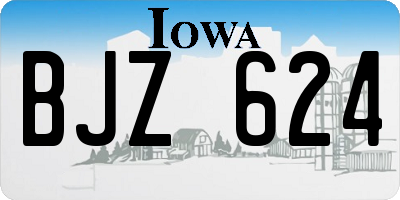 IA license plate BJZ624
