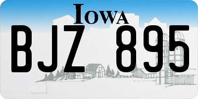 IA license plate BJZ895