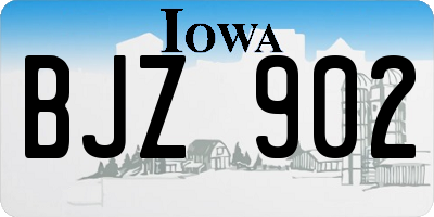 IA license plate BJZ902