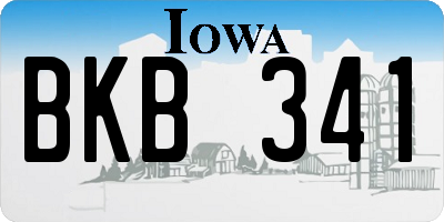 IA license plate BKB341