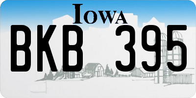 IA license plate BKB395