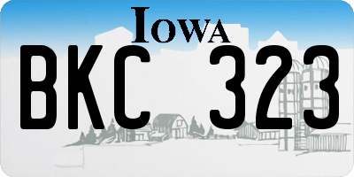IA license plate BKC323
