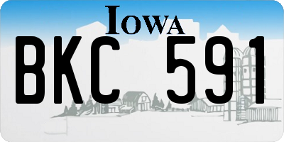 IA license plate BKC591