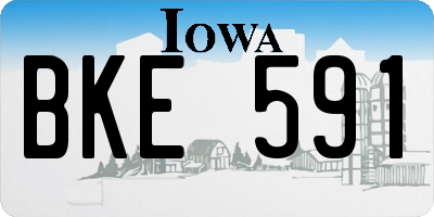 IA license plate BKE591