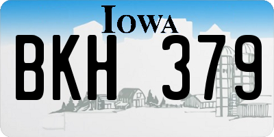 IA license plate BKH379