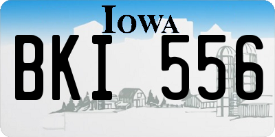 IA license plate BKI556
