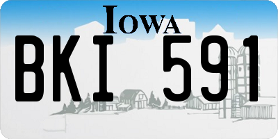 IA license plate BKI591