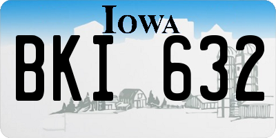 IA license plate BKI632