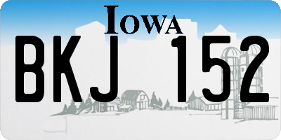 IA license plate BKJ152