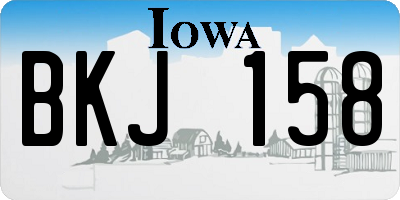 IA license plate BKJ158