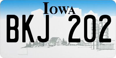 IA license plate BKJ202