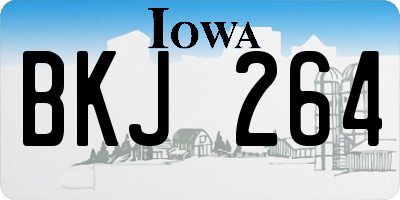 IA license plate BKJ264