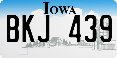 IA license plate BKJ439