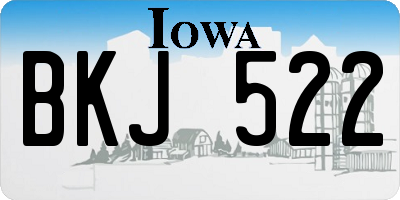 IA license plate BKJ522