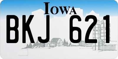 IA license plate BKJ621