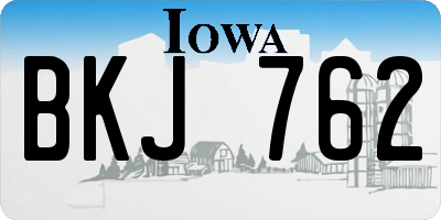 IA license plate BKJ762