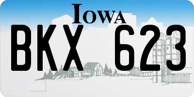 IA license plate BKX623
