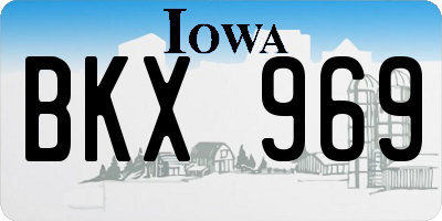 IA license plate BKX969