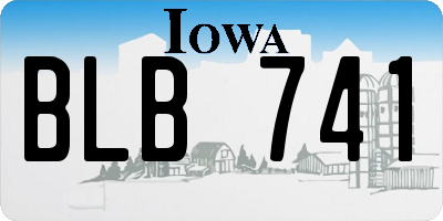 IA license plate BLB741