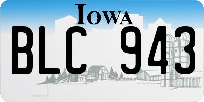 IA license plate BLC943
