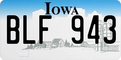IA license plate BLF943