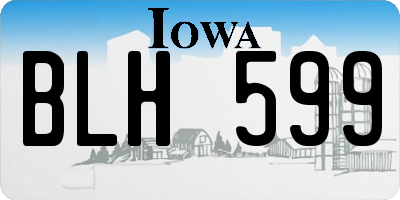 IA license plate BLH599