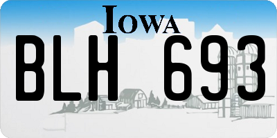 IA license plate BLH693