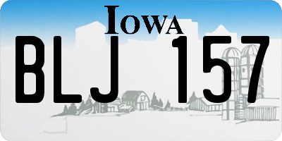 IA license plate BLJ157