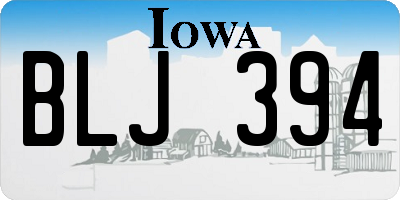 IA license plate BLJ394