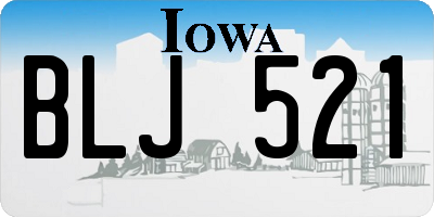 IA license plate BLJ521