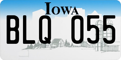 IA license plate BLQ055