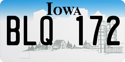 IA license plate BLQ172