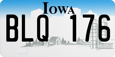 IA license plate BLQ176