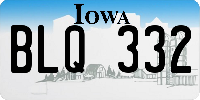 IA license plate BLQ332