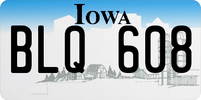 IA license plate BLQ608