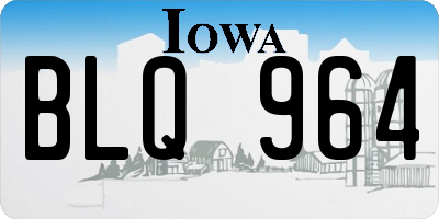 IA license plate BLQ964