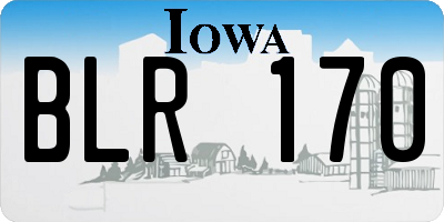IA license plate BLR170
