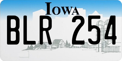 IA license plate BLR254