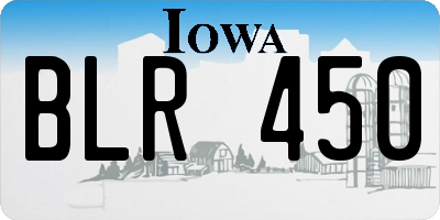 IA license plate BLR450