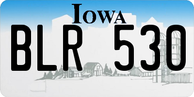 IA license plate BLR530