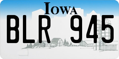 IA license plate BLR945