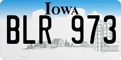 IA license plate BLR973
