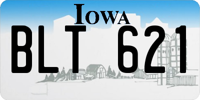 IA license plate BLT621