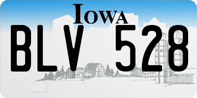 IA license plate BLV528